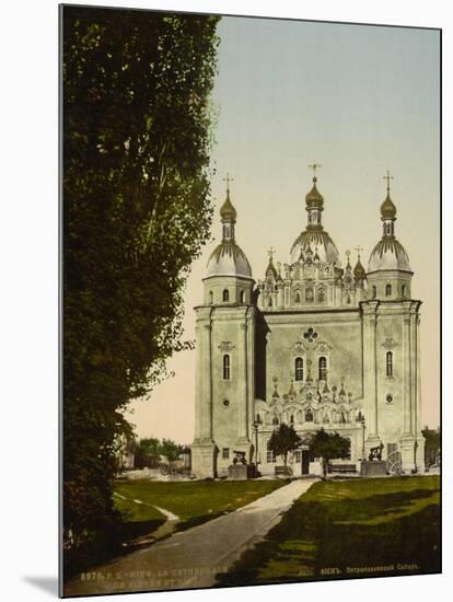 Cathedral St. Peter and St. Paul, Kiev in Russia , c.1890-c.1900-null-Mounted Giclee Print