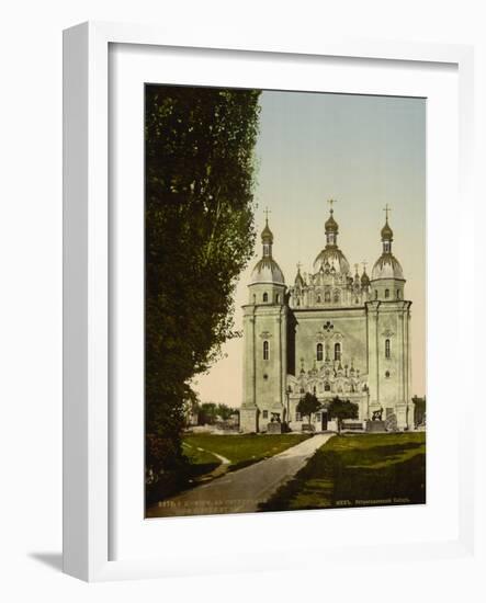 Cathedral St. Peter and St. Paul, Kiev in Russia , c.1890-c.1900-null-Framed Giclee Print