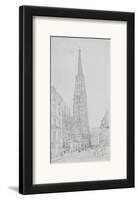 Cathedral St Stephan in Vienna-Rudolph von Alt-Framed Art Print