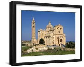 Cathedral Ta Pinu Near Gharb, Gozo, Malta, Mediterranean, Europe-Hans Peter Merten-Framed Photographic Print