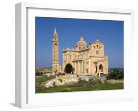 Cathedral Ta Pinu Near Gharb, Gozo, Malta, Mediterranean, Europe-Hans Peter Merten-Framed Photographic Print