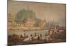 Cathedral Town on a River, c1825-Samuel Prout-Mounted Giclee Print