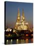 Cathedral, UNESCO World Heritage Site, Cologne, North Rhine Westphalia, Germany, Europe-Hans Peter Merten-Stretched Canvas