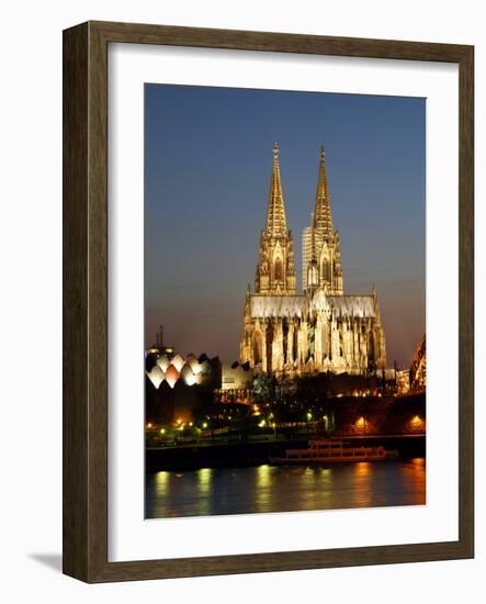 Cathedral, UNESCO World Heritage Site, Cologne, North Rhine Westphalia, Germany, Europe-Hans Peter Merten-Framed Photographic Print