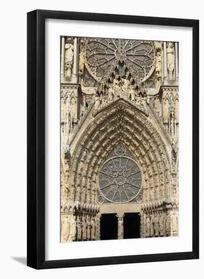 Cathedral West Door, Rheims, UNESCO World Heritage Site, Marne, France, Europe-Rolf Richardson-Framed Photographic Print