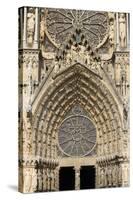 Cathedral West Door, Rheims, UNESCO World Heritage Site, Marne, France, Europe-Rolf Richardson-Stretched Canvas