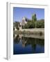 Cathedral West Side and River Severn, Worcester, Worcestershire, England, United Kingdom, Europe-Julian Pottage-Framed Photographic Print