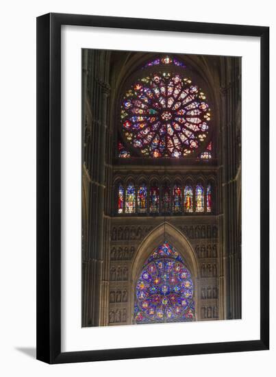 Cathedral West Windows, Rheims, UNESCO World Heritage Site, Marne, France, Europe-Rolf Richardson-Framed Photographic Print