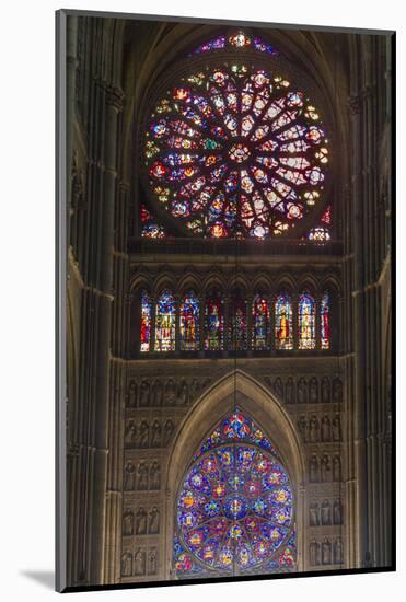 Cathedral West Windows, Rheims, UNESCO World Heritage Site, Marne, France, Europe-Rolf Richardson-Mounted Photographic Print