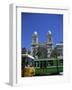 Cathedral with Bus and Tram in Foreground, Tunis, Tunisia, North Africa, Africa-Nelly Boyd-Framed Photographic Print