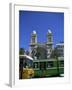 Cathedral with Bus and Tram in Foreground, Tunis, Tunisia, North Africa, Africa-Nelly Boyd-Framed Photographic Print