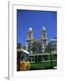 Cathedral with Bus and Tram in Foreground, Tunis, Tunisia, North Africa, Africa-Nelly Boyd-Framed Photographic Print