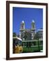 Cathedral with Bus and Tram in Foreground, Tunis, Tunisia, North Africa, Africa-Nelly Boyd-Framed Photographic Print