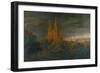 Cathedrale (A Town on a River)-Karl Friedrich Schinkel-Framed Giclee Print