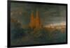 Cathedrale (A Town on a River)-Karl Friedrich Schinkel-Framed Giclee Print