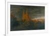 Cathedrale (A Town on a River)-Karl Friedrich Schinkel-Framed Giclee Print