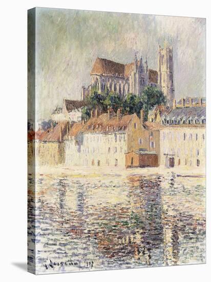 Cathedrale d'Auxerre-Gustave Loiseau-Stretched Canvas