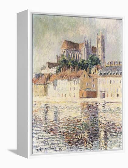 Cathedrale d'Auxerre-Gustave Loiseau-Framed Stretched Canvas