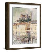 Cathedrale d'Auxerre-Gustave Loiseau-Framed Giclee Print