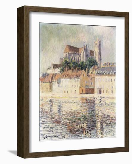 Cathedrale d'Auxerre-Gustave Loiseau-Framed Giclee Print