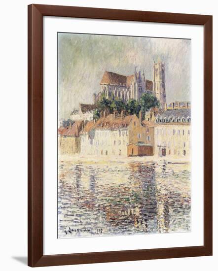 Cathedrale d'Auxerre-Gustave Loiseau-Framed Giclee Print