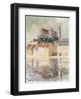 Cathedrale d'Auxerre-Gustave Loiseau-Framed Premium Giclee Print