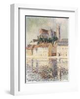 Cathedrale d'Auxerre-Gustave Loiseau-Framed Premium Giclee Print