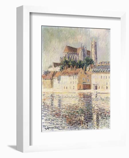 Cathedrale d'Auxerre-Gustave Loiseau-Framed Premium Giclee Print