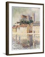 Cathedrale d'Auxerre-Gustave Loiseau-Framed Giclee Print