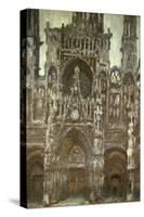 Cathedrale de Rouen-Harmonie Brune-Claude Monet-Stretched Canvas