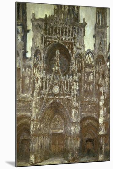 Cathedrale de Rouen-Harmonie Brune-Claude Monet-Mounted Giclee Print