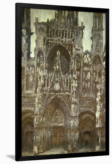 Cathedrale de Rouen-Harmonie Brune-Claude Monet-Framed Giclee Print