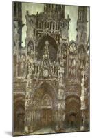 Cathedrale de Rouen-Harmonie Brune-Claude Monet-Mounted Premium Giclee Print