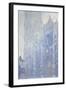 Cathédrale de Rouen. Le portail et la tour Saint-Romain, effet du matin, harmonie blanche-Claude Monet-Framed Giclee Print