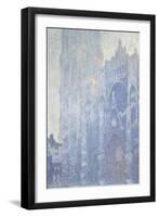 Cathédrale de Rouen. Le portail et la tour Saint-Romain, effet du matin, harmonie blanche-Claude Monet-Framed Giclee Print