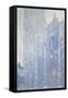 Cathédrale de Rouen. Le portail et la tour Saint-Romain, effet du matin, harmonie blanche-Claude Monet-Framed Stretched Canvas