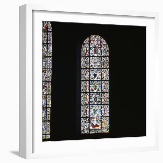 Cathédrale Notre Dame de Chartres. Vitrail : "L'arbre de Jessé"-null-Framed Giclee Print