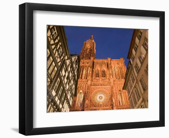 Cathedrale Notre Dame, Strasbourg, Alsace, France-Walter Bibikow-Framed Photographic Print