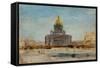 Cathédrale Saint-Isaac à Saint-Pétersbourg-Félix Ziem-Framed Stretched Canvas