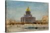 Cathédrale Saint-Isaac à Saint-Pétersbourg-Félix Ziem-Stretched Canvas