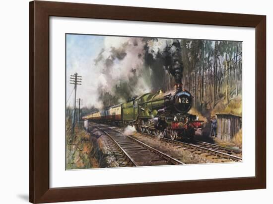 Cathedrals Express-Terence Cuneo-Framed Premium Giclee Print