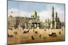 Cathedrals of the Annunciation and the Archangel, from a Panorama of Moscow-Dmitri Indieitzeff-Mounted Giclee Print