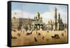 Cathedrals of the Annunciation and the Archangel, from a Panorama of Moscow-Dmitri Indieitzeff-Framed Stretched Canvas