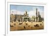 Cathedrals of the Annunciation and the Archangel, from a Panorama of Moscow-Dmitri Indieitzeff-Framed Giclee Print