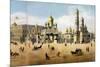 Cathedrals of the Annunciation and the Archangel, from a Panorama of Moscow-Dmitri Indieitzeff-Mounted Giclee Print