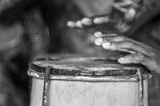 Africa, Benin, Porto Novo, Ajara. A drum player-Catherina Unger-Photographic Print