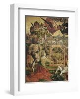 Catherine Beheaded in the Presence of Emperor Maxentius-Friedrich Pacher-Framed Giclee Print