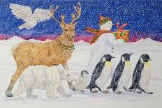 Father Christmas and His Reindeer-Catherine Bradbury-Giclee Print