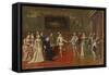 Catherine De 'Medici Meets Her Sons Charles IX and Henry III-Wladyslaw Bakalowicz-Framed Stretched Canvas