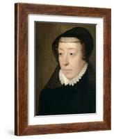 Catherine De Medicis, Queen of France-Francois Clouet-Framed Art Print